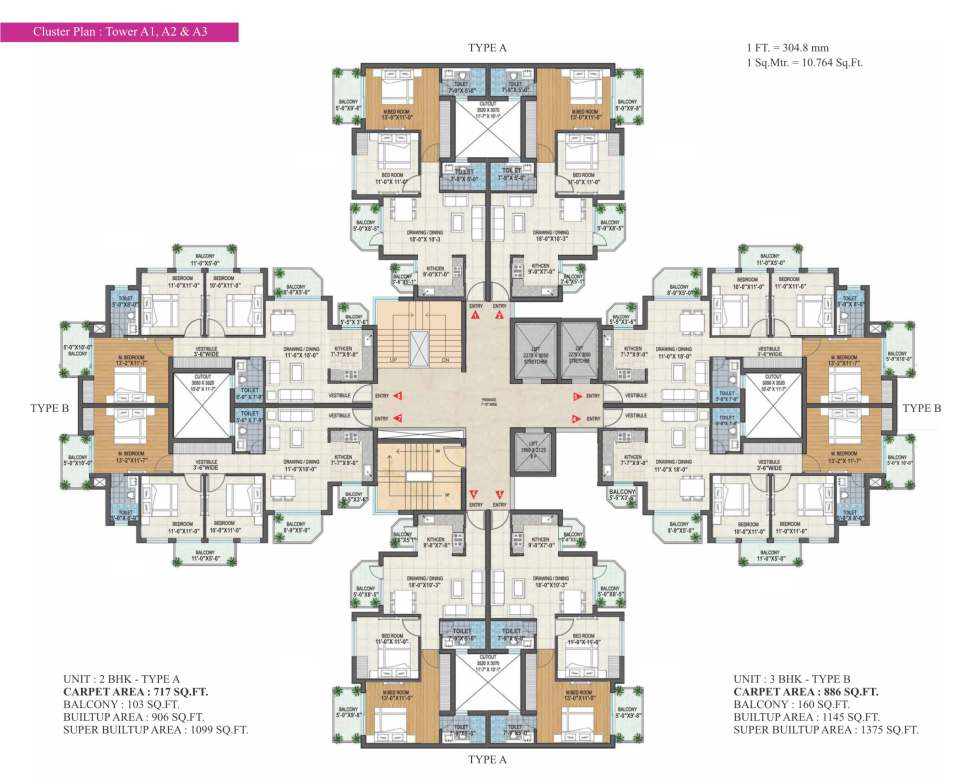 2BHK Type A