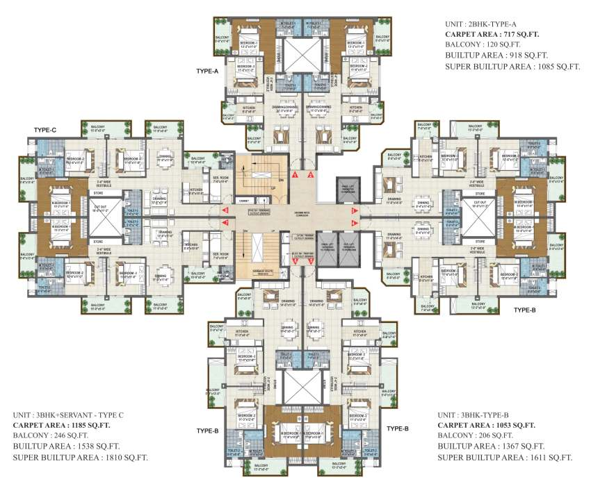 3BHK+S Type C