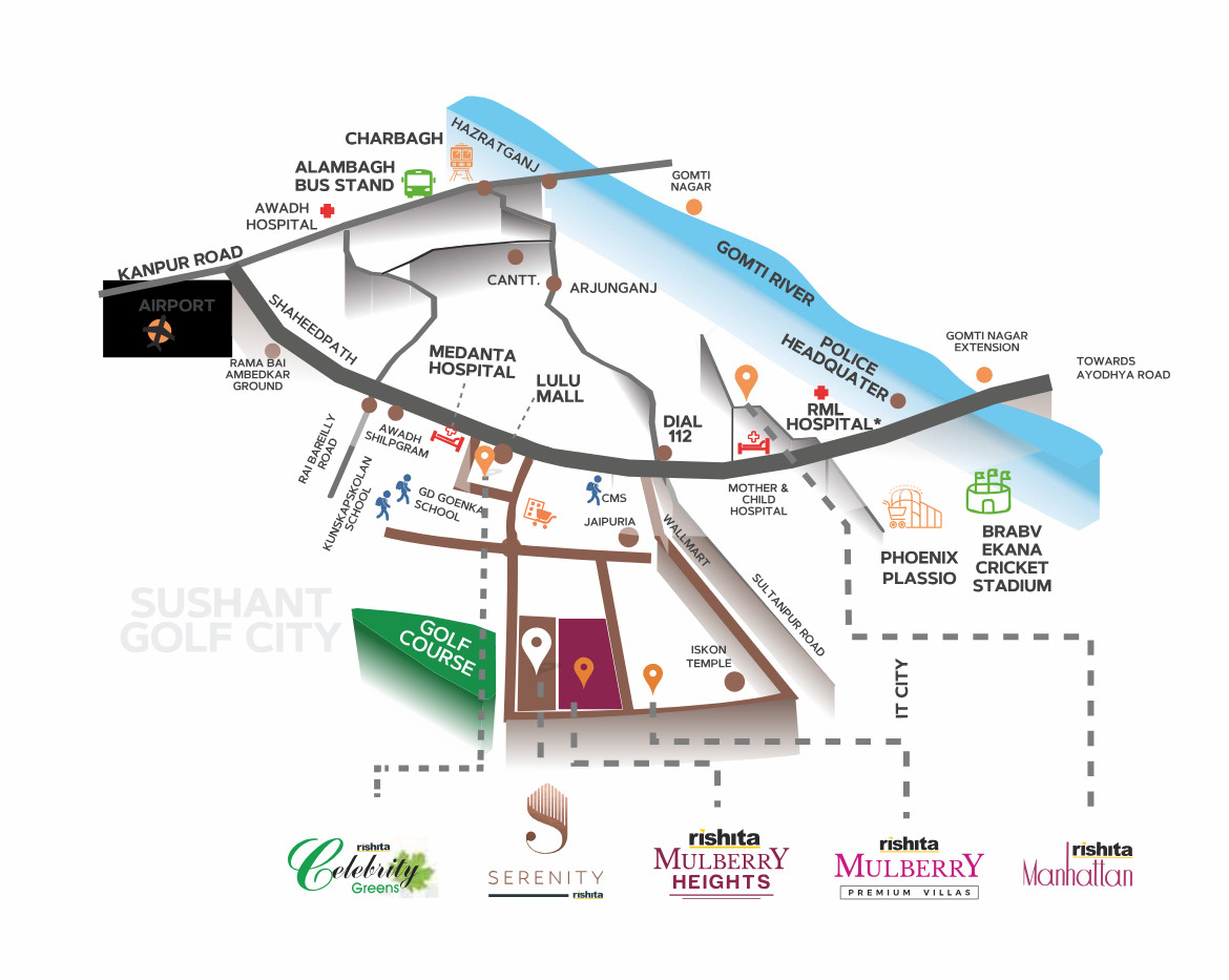 Rishita Serenity Location Map